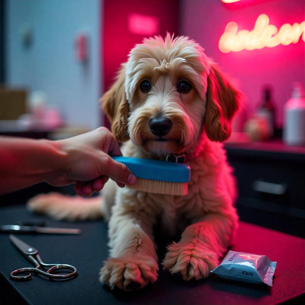 Grooming a Bordoodle